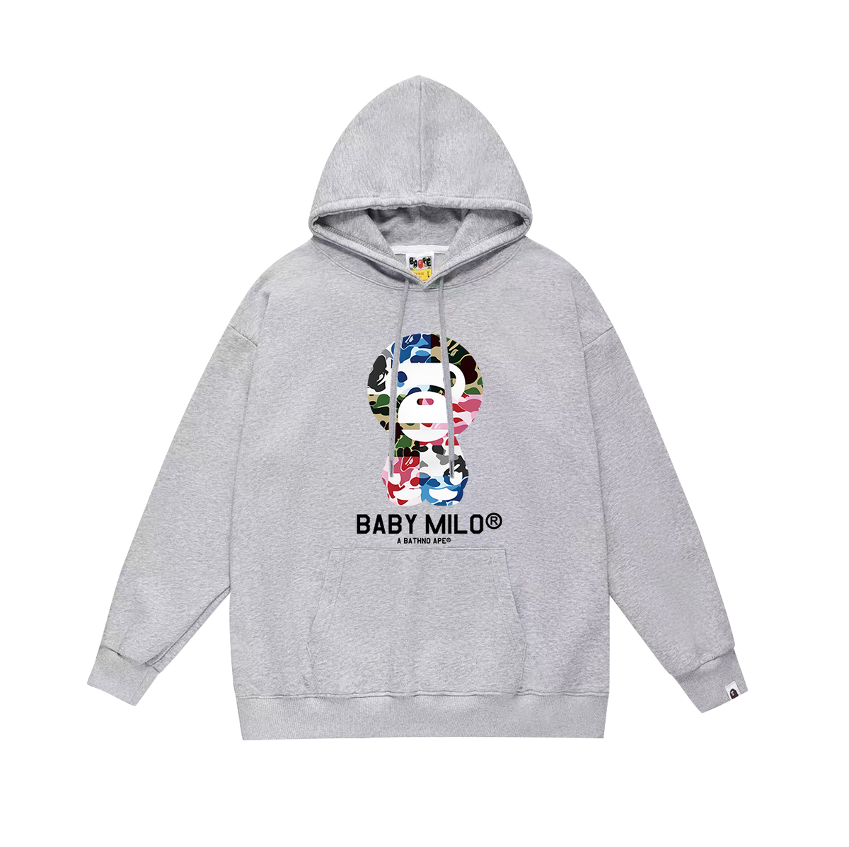 BAPE Baby Milo Multicolor Camo Character Pullover Hoodie