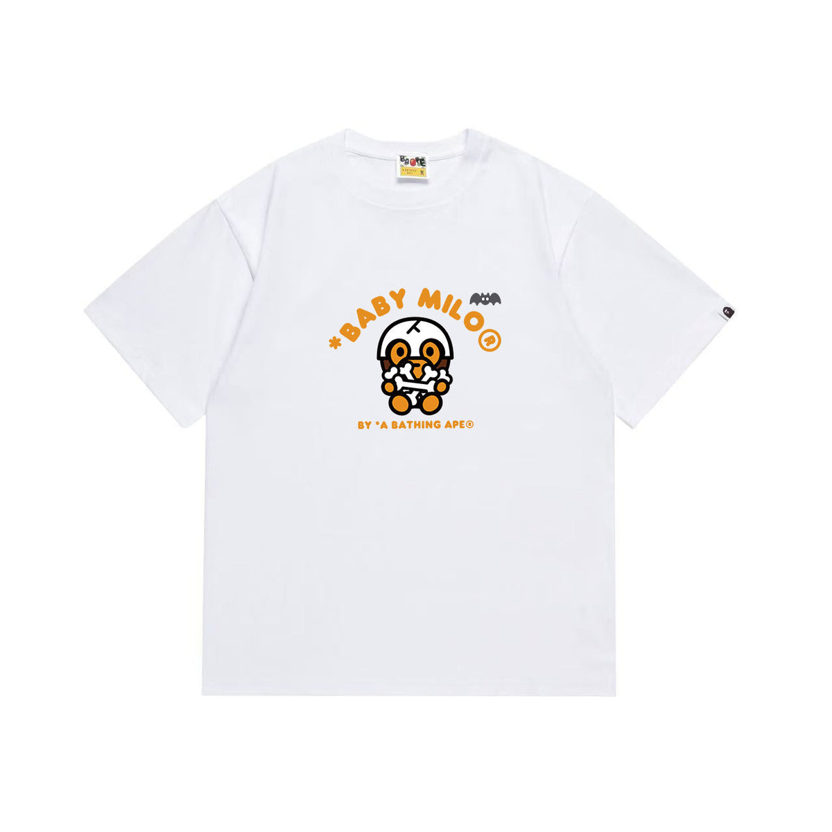 BAPE Baby Milo Skeleton & Bat Graphic T-Shirt