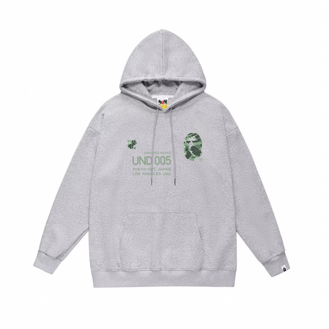 BAPE Undefeated Airlines UND 005 Graphic Pullover Hoodie