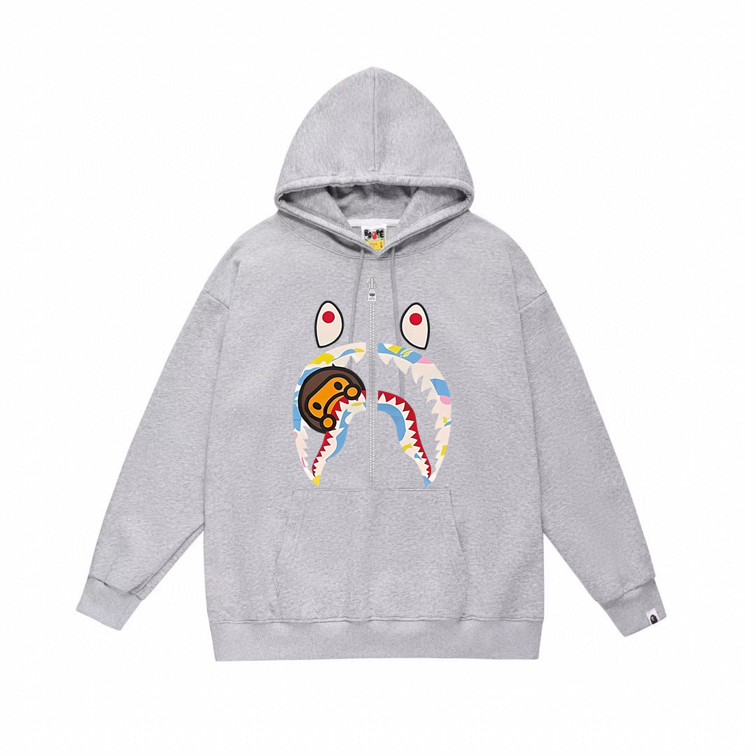 BAPE Baby Milo Pastel Shark Face Pullover Hoodie