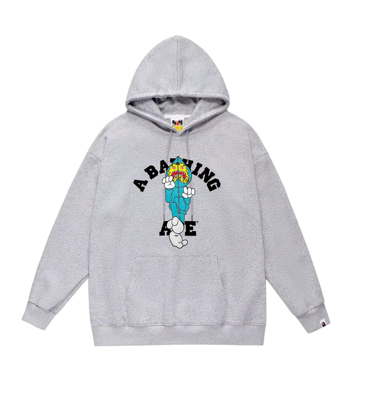 BAPE Tiger Hood Cartoon Character Pullover Hoodie