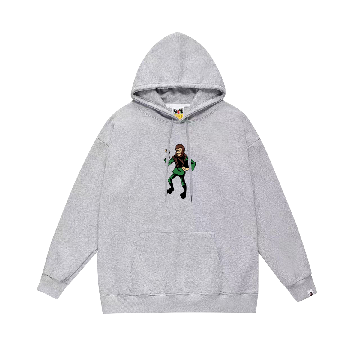 BAPE Busy Works Ape Character Graphic Pullover Hoodie