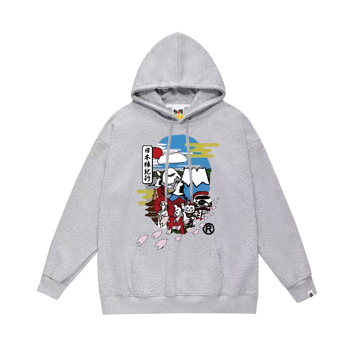 BAPE Japan Travel Ape Head Graphic Pullover Hoodie