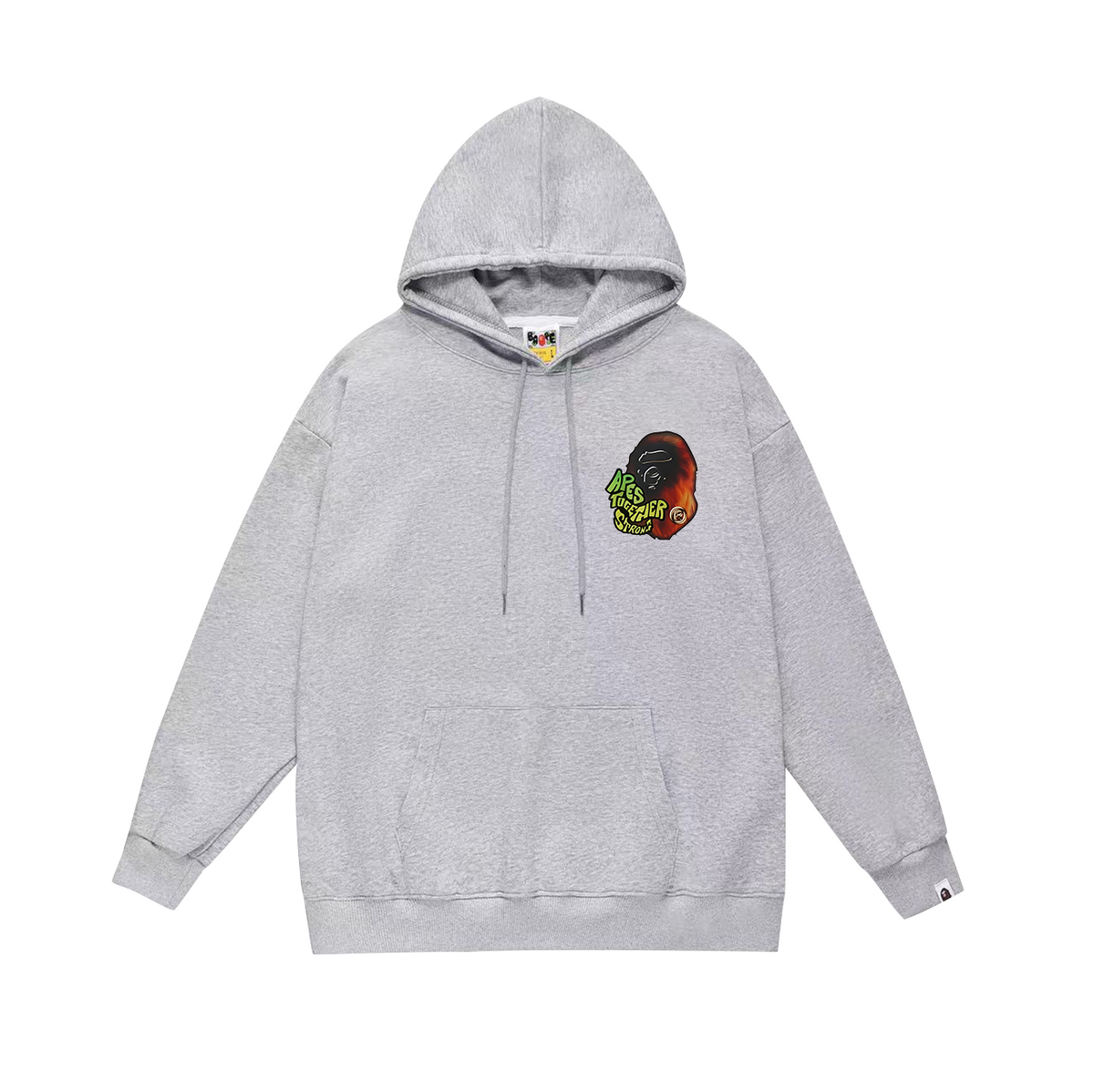 BAPE Apes Together Strong Flame Ape Head Pullover Hoodie