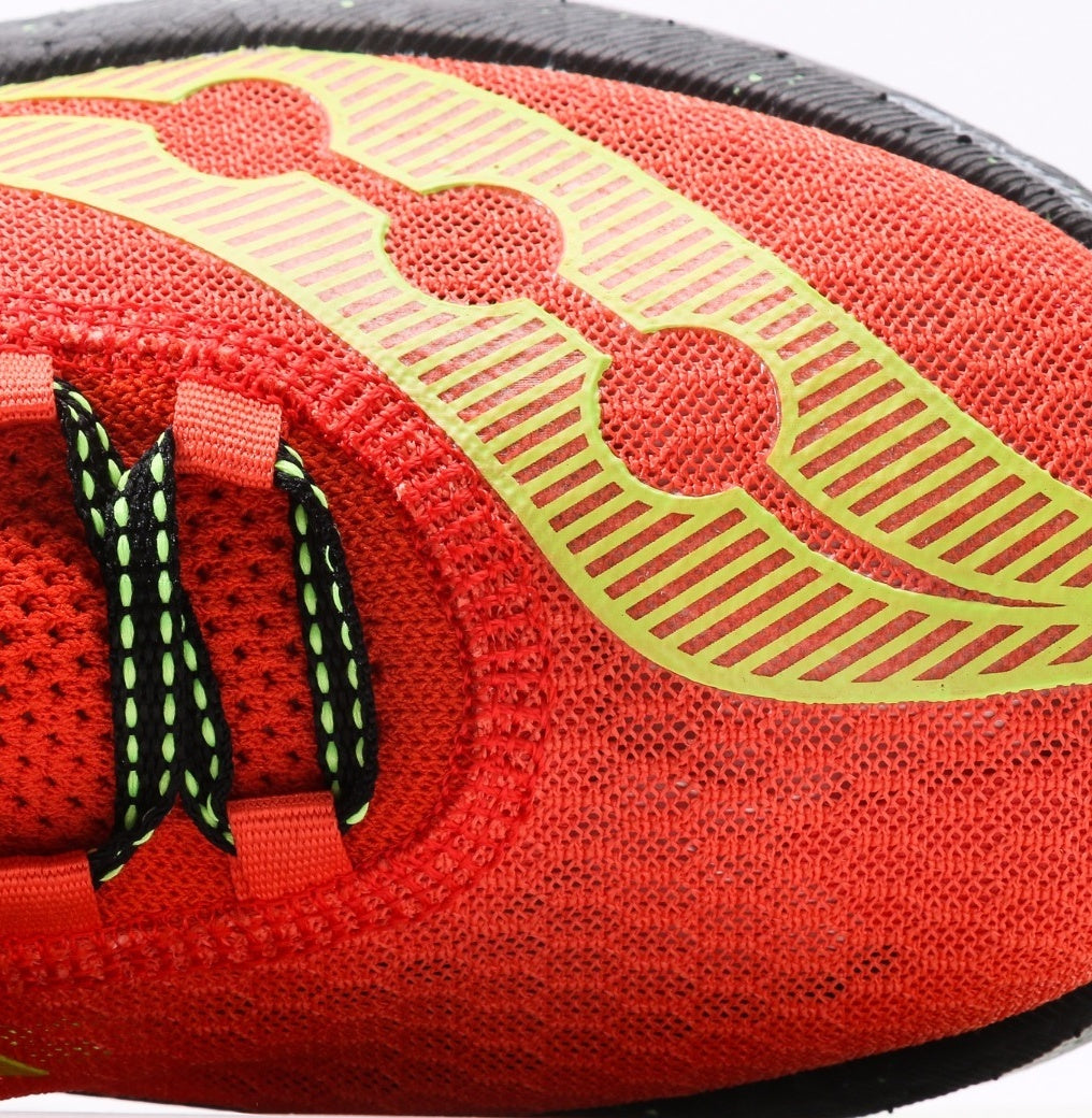 Saucony Endorphin Coral & Black Running Shoes