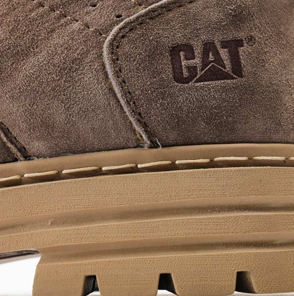 CAT Men's Nubuck Leather Mid-Top Casual Boots