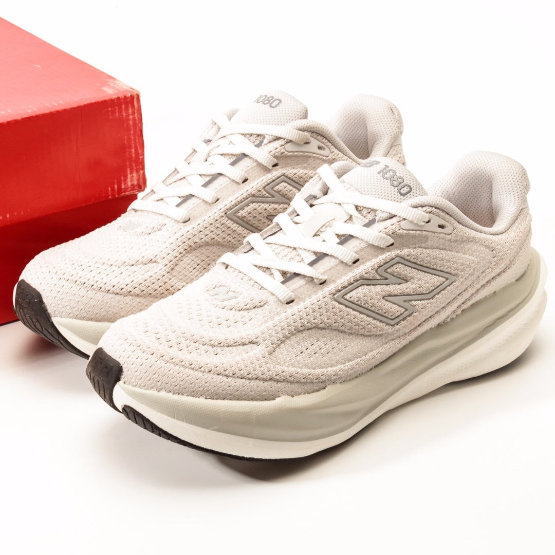 New Balance 1080 Cream & Beige Sneakers