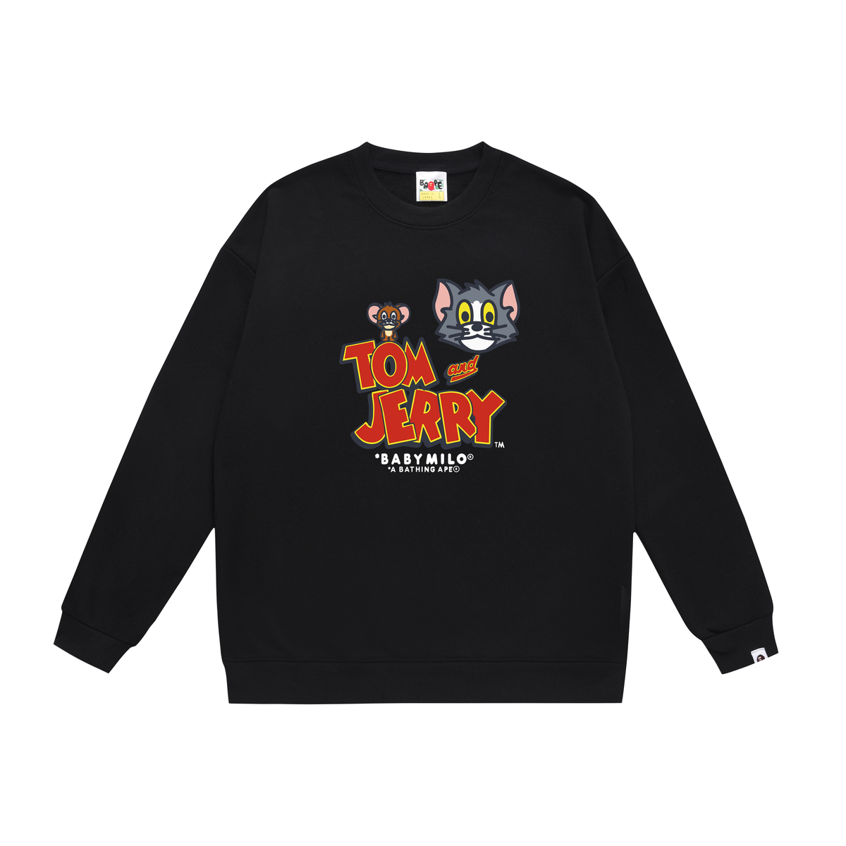 BAPE Baby Milo Tom and Jerry Graphic Crew-Neck Sweatshirt