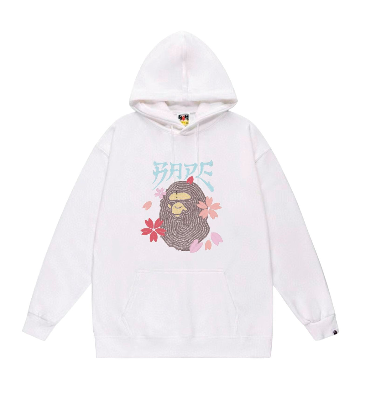 BAPE Cherry Blossom Contour Ape Head Pullover Hoodie