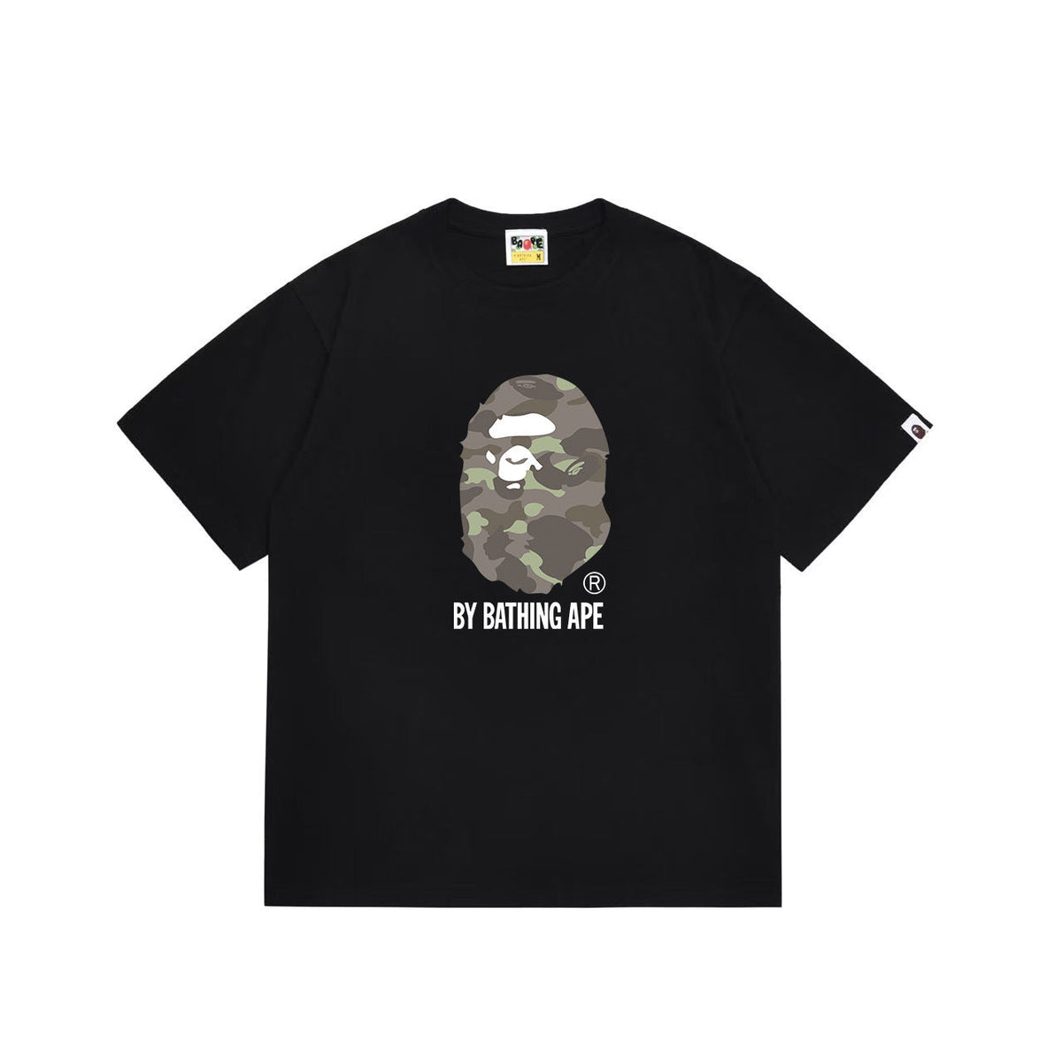 BAPE Olive & Grey Camo Ape Head Graphic T-Shirt
