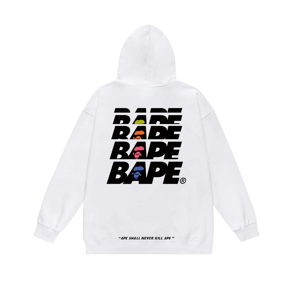 BAPE Camo Ape Head & Stacked Wordmark Pullover Hoodie