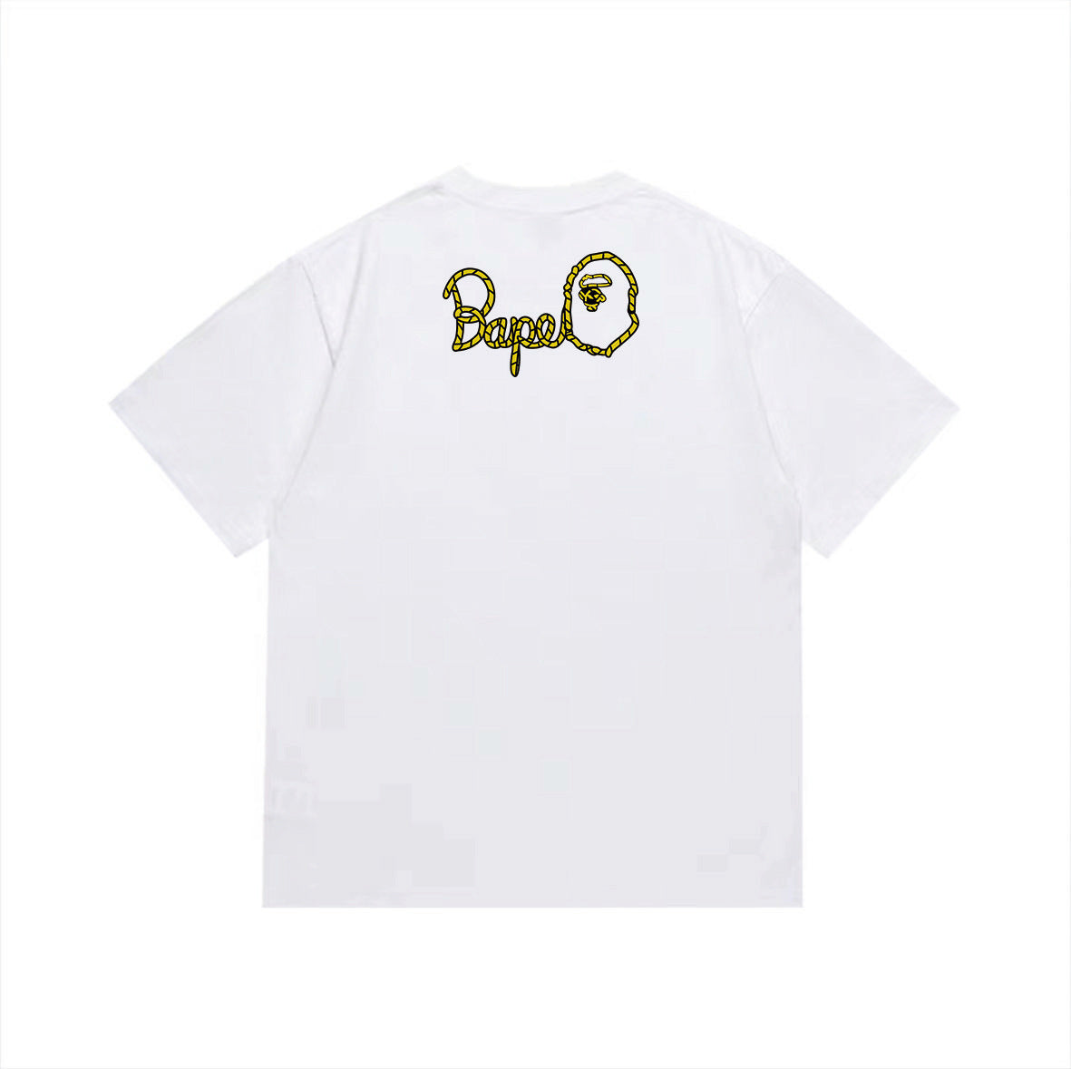 BAPE Floral Camo Ape Head T-Shirt | Yellow Back Graphic