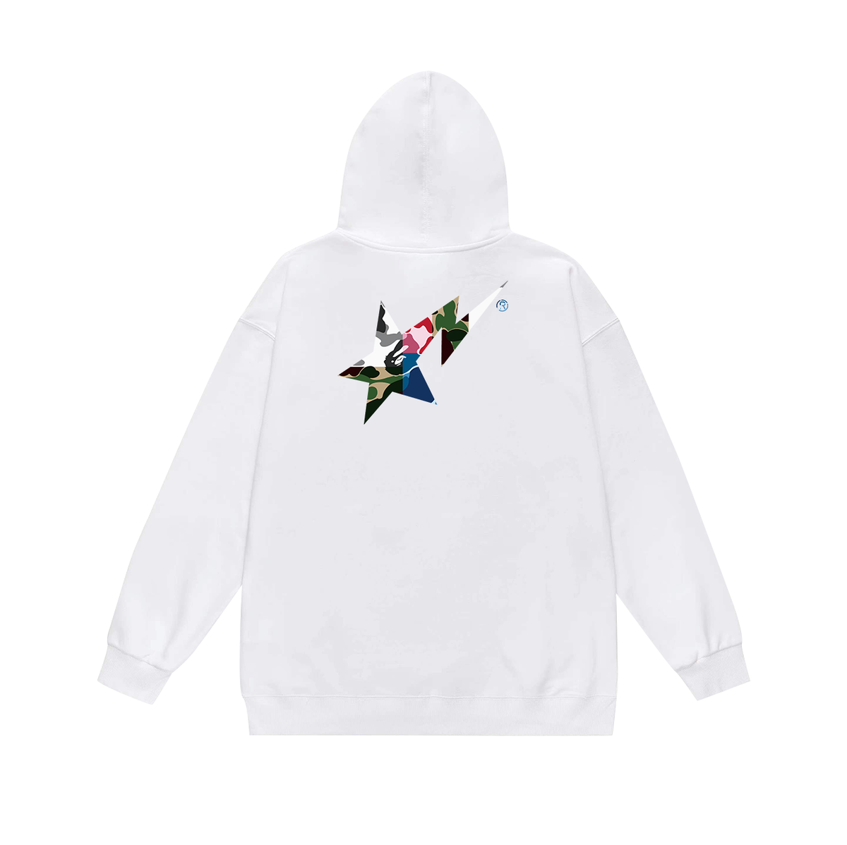 BAPE STA Multicolor Camo Logo Pullover Hoodie