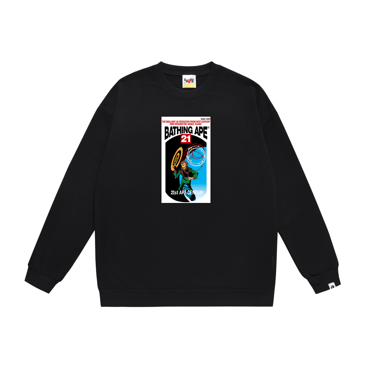 BAPE 21st Ape Century Comic Graphic Crew-Neck Sweatshirt