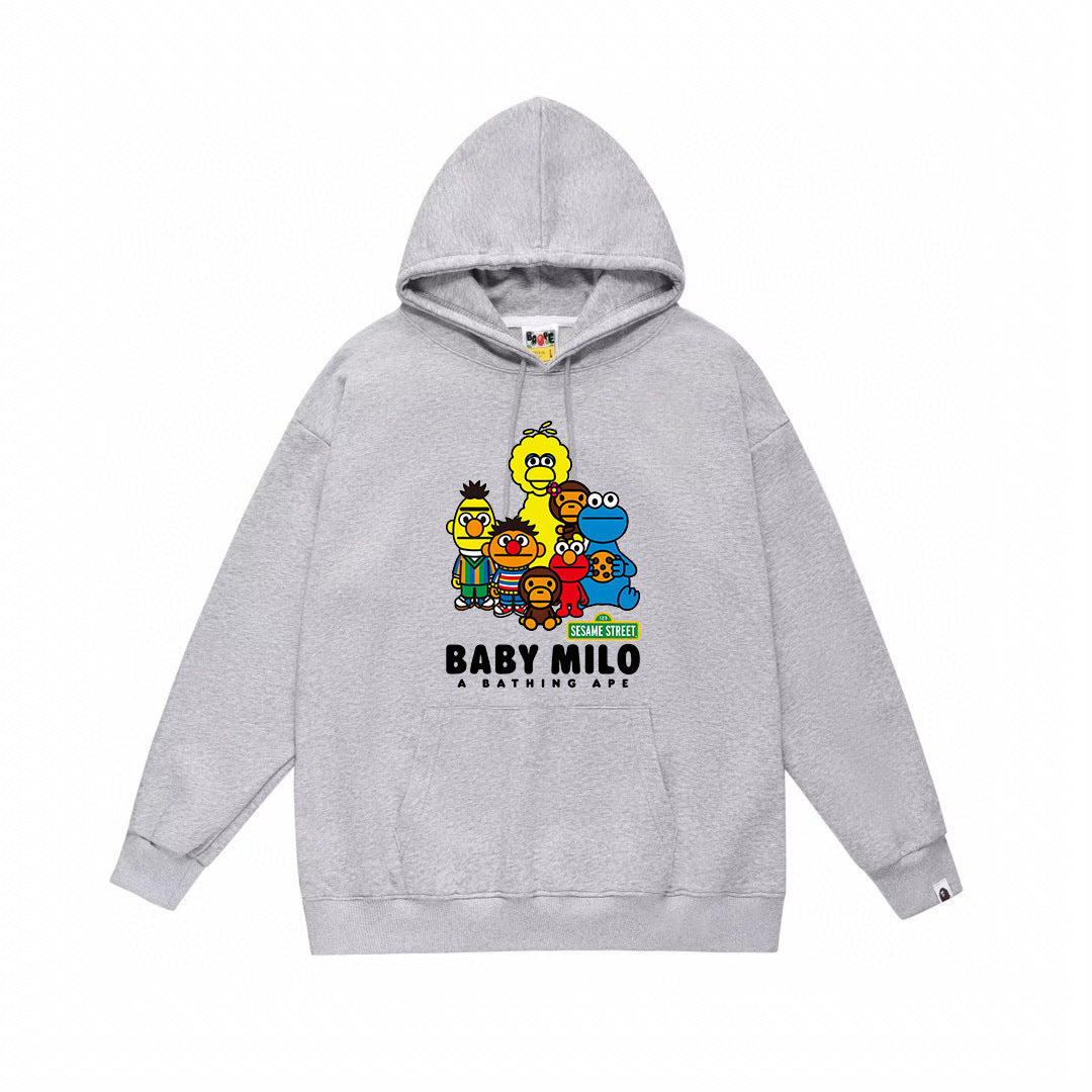 BAPE Baby Milo Sesame Street Graphic Pullover Hoodie