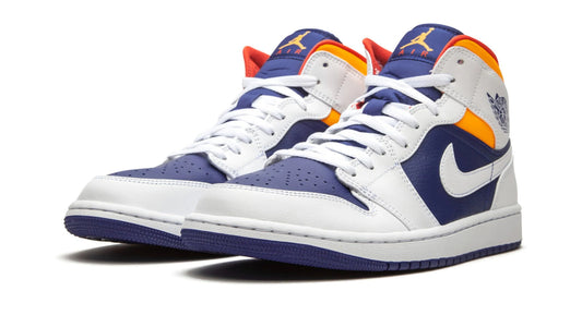 Air Jordan 1 Mid "Royal Blue/Laser Orange"