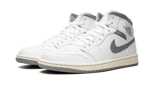 Air Jordan 1 Mid "White/Stealth Grey"