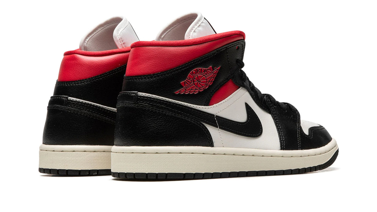 Air Jordan 1 Mid WMNS "Black/Gym Red/Sail"