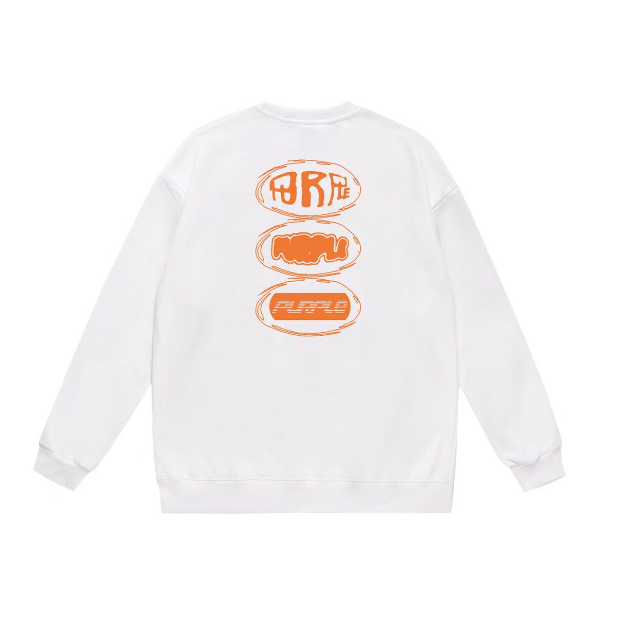 BAPE Orange Chest Logo Crew-Neck Sweatshirt