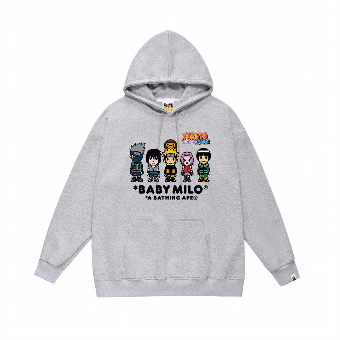 BAPE Baby Milo Naruto Graphic Pullover Hoodie