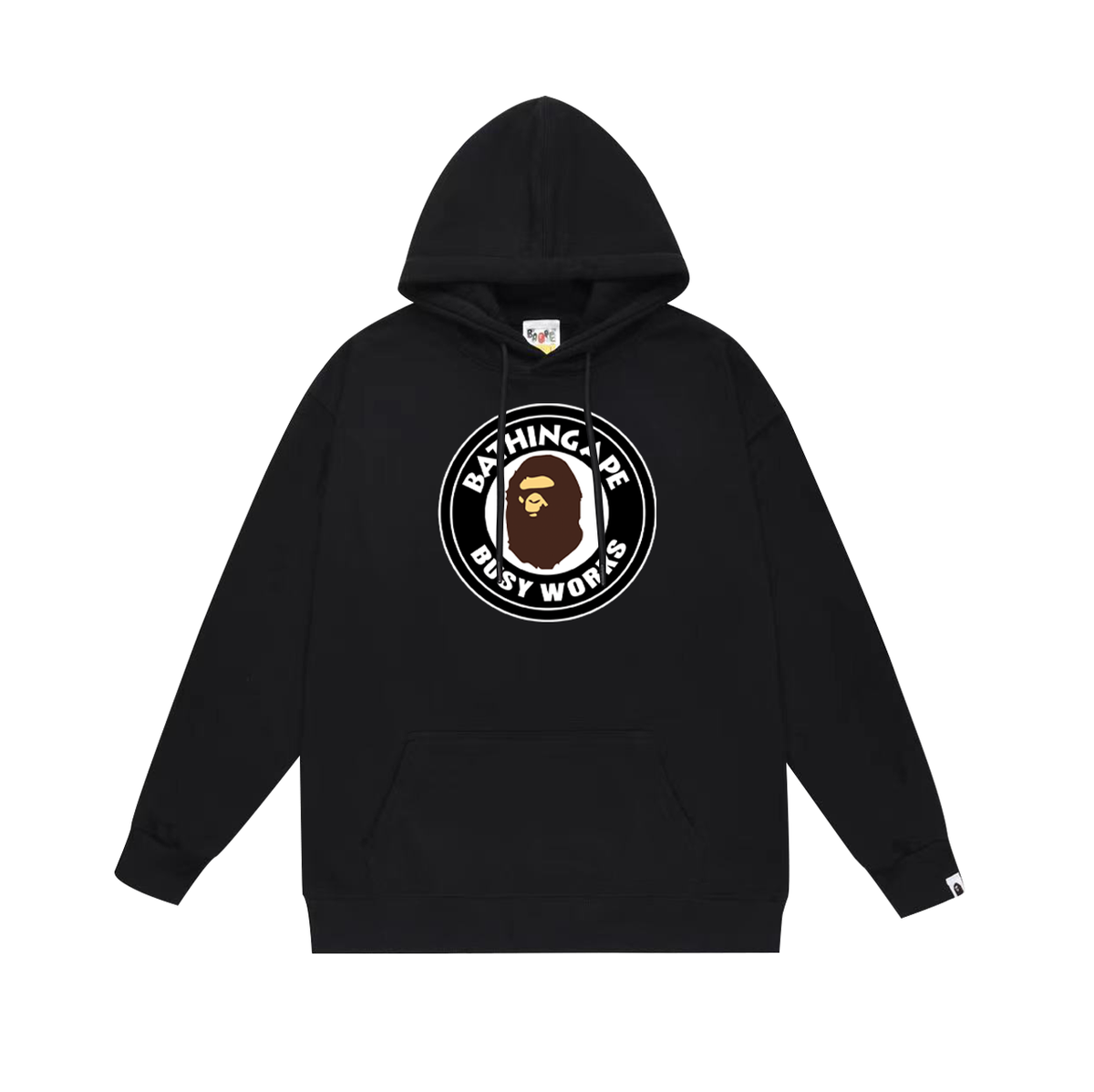 BAPE Busy Works Circle Logo Pullover Hoodie