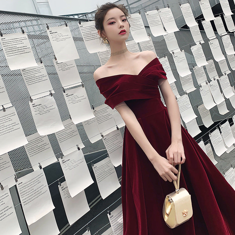 Valentine's Day Dress Wedding Engagement Evening Dress for Women Banquet