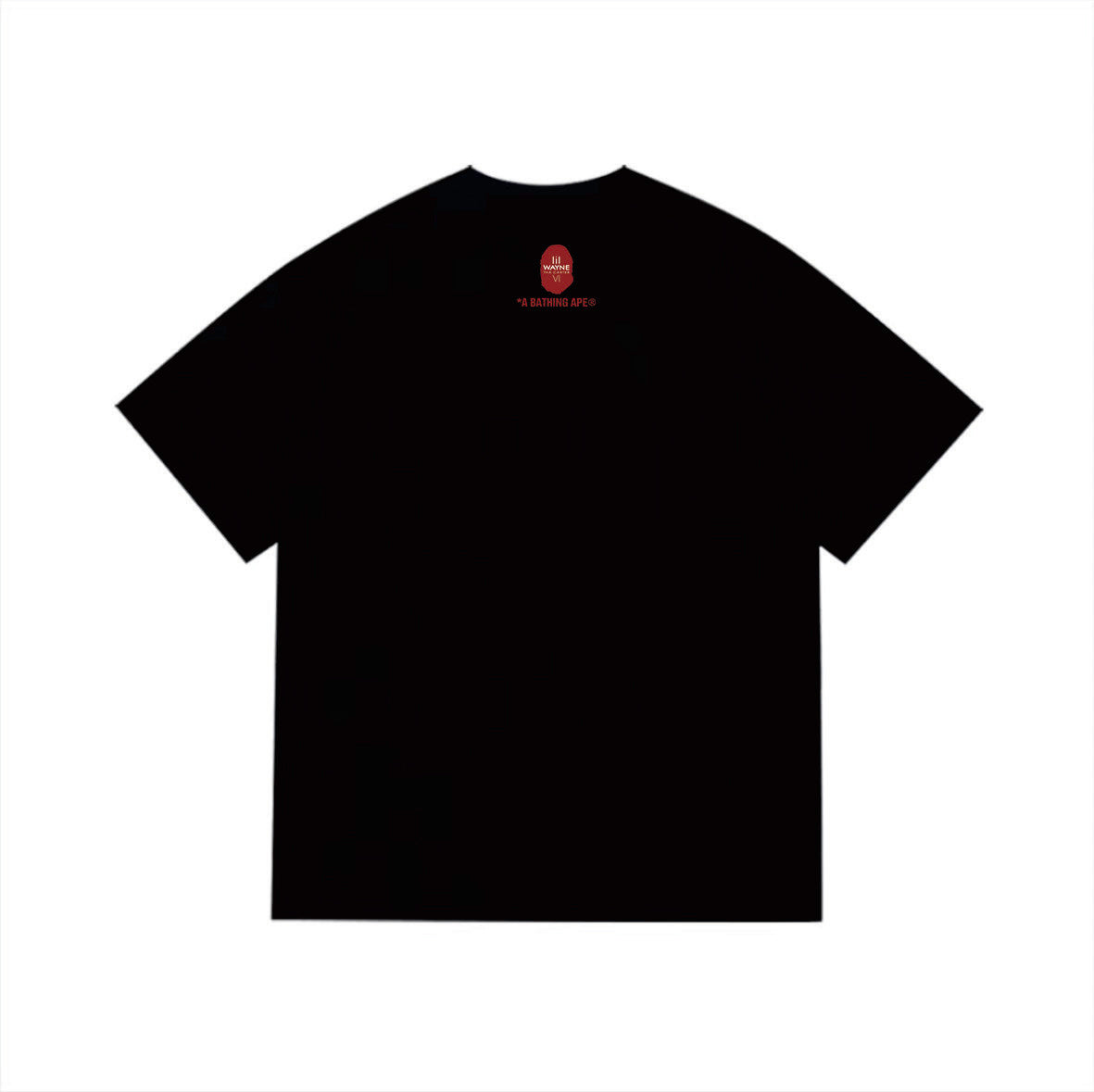 BAPE Red Collage Ape Head T-Shirt | Lil Wayne Tha Carter VI Lettering
