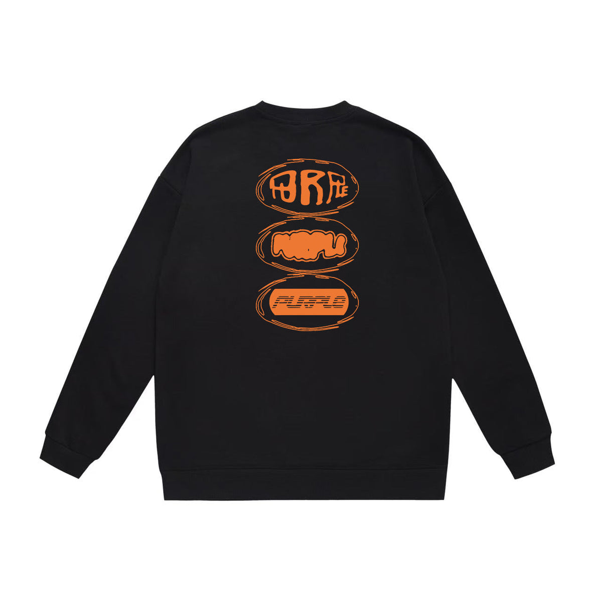 BAPE Orange Chest Logo Crew-Neck Sweatshirt