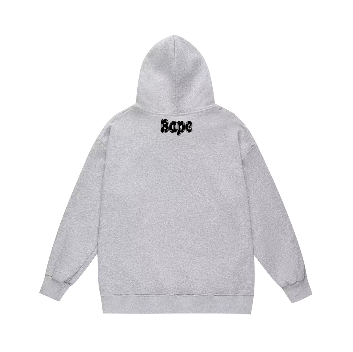 BAPE Red Ape Head Sketch-Style Logo Pullover Hoodie