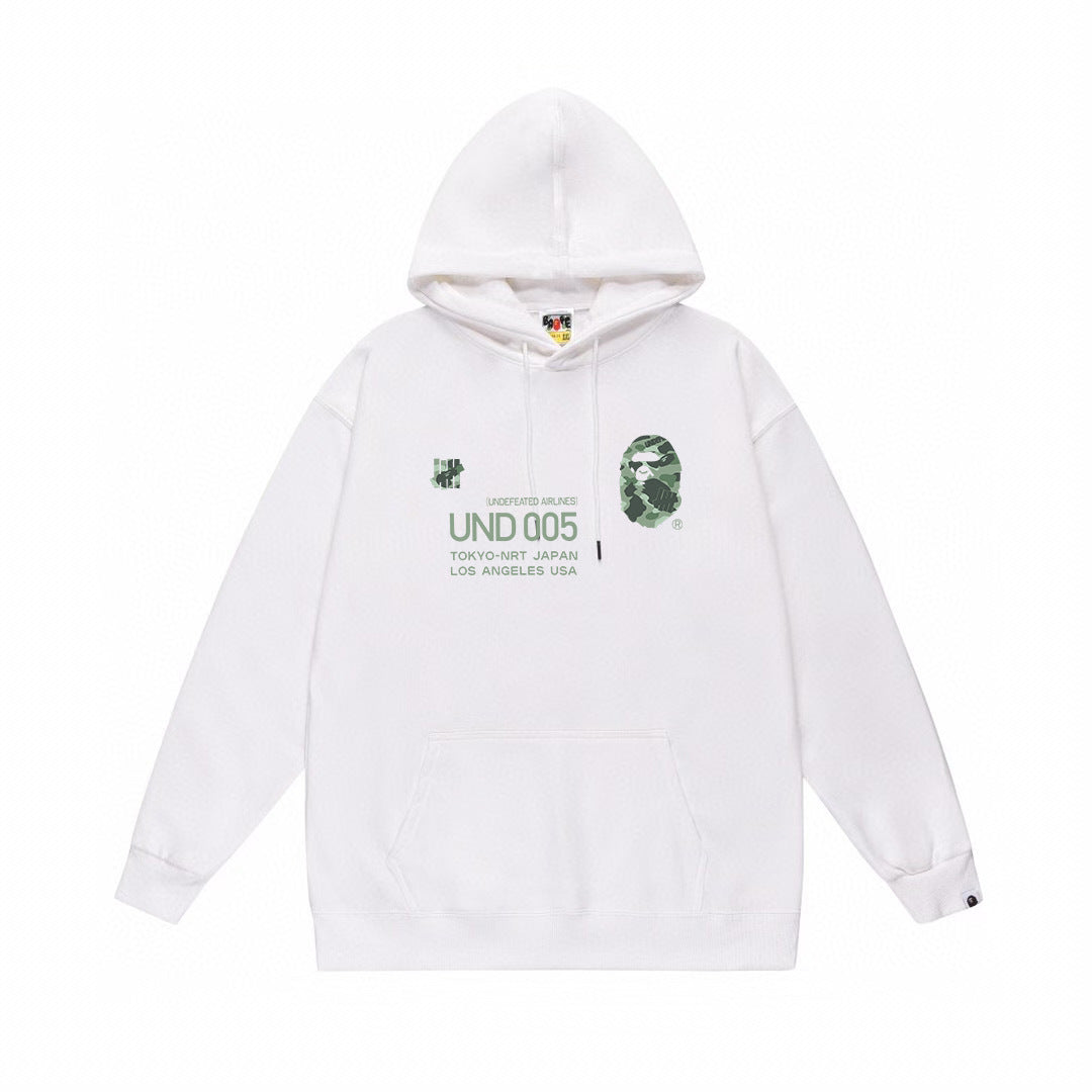 BAPE Undefeated Airlines UND 005 Graphic Pullover Hoodie