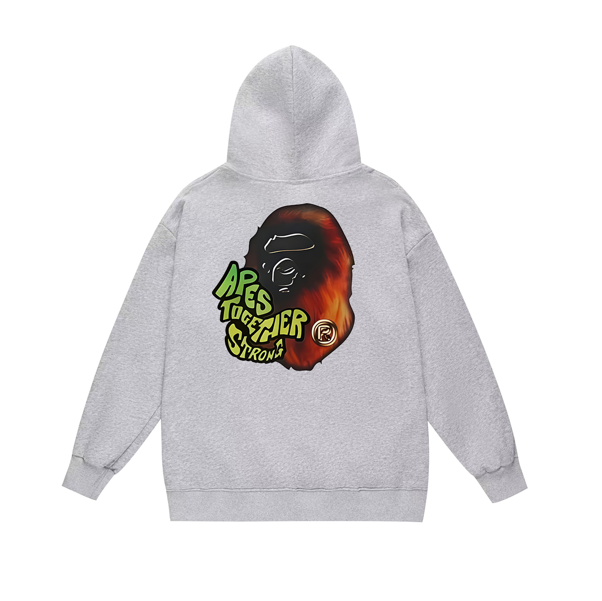 BAPE Apes Together Strong Flame Ape Head Pullover Hoodie