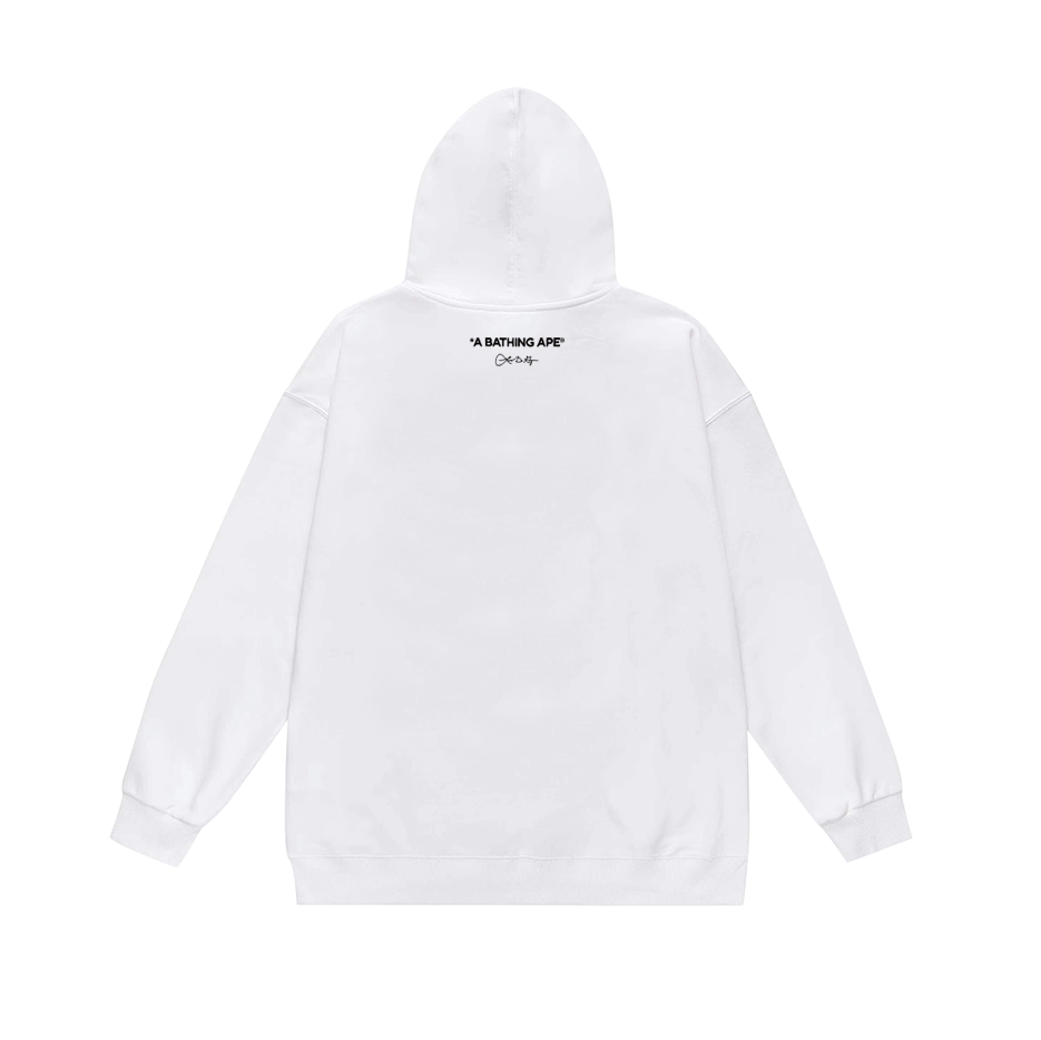 BAPE Pastel Abstract Ape Head Graphic Pullover Hoodie