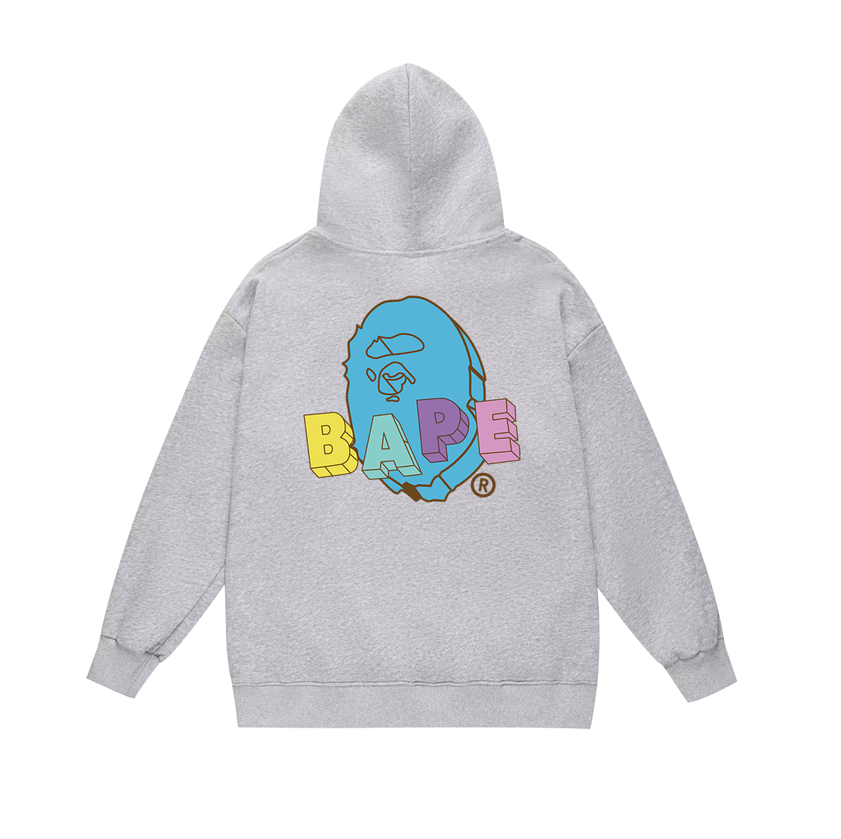 BAPE Pastel Popsicle Logo Graphic Pullover Hoodie