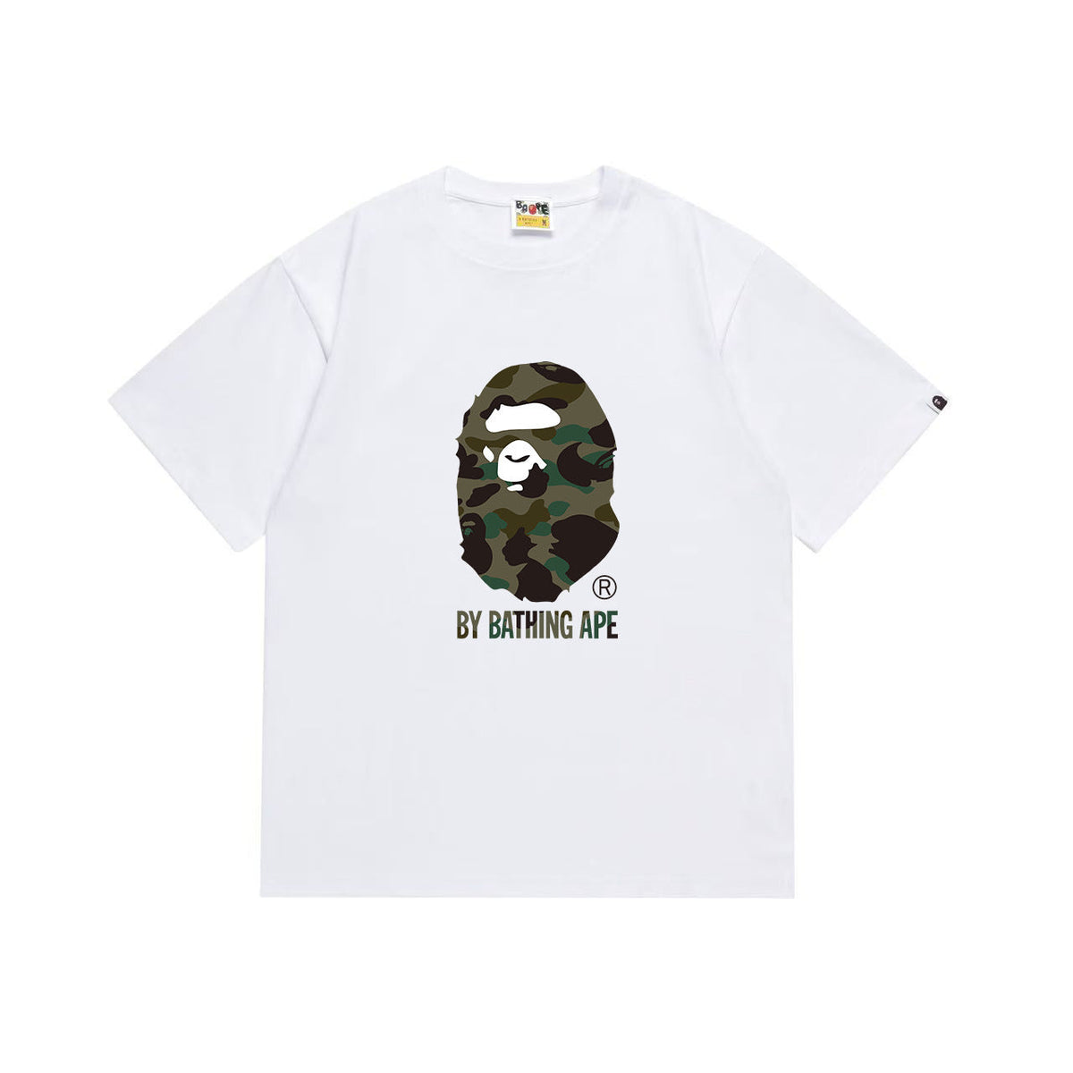 BAPE Green Camo Ape Head Graphic T-Shirt