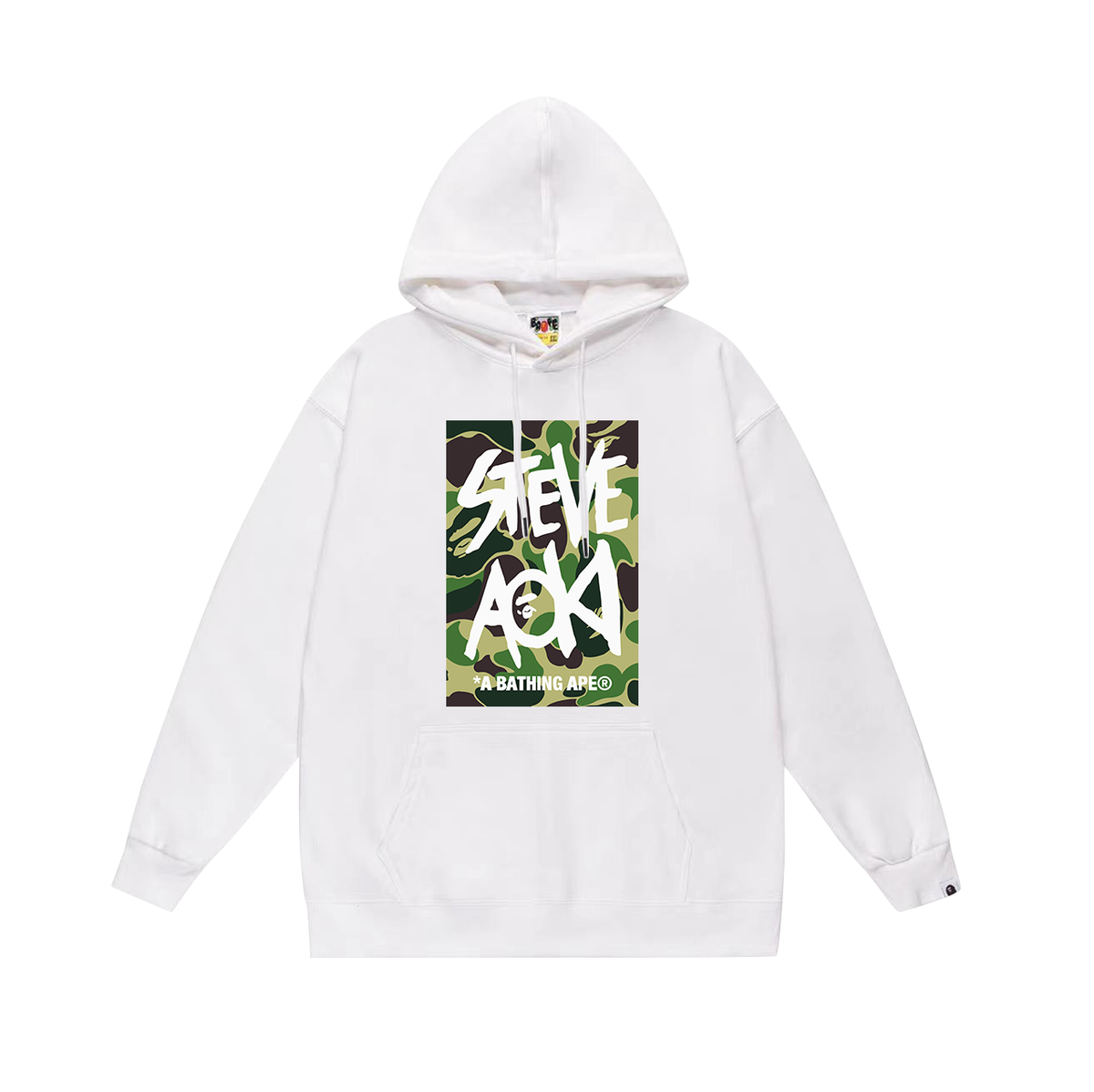 BAPE Steve Aoki Camo Graphic Pullover Hoodie