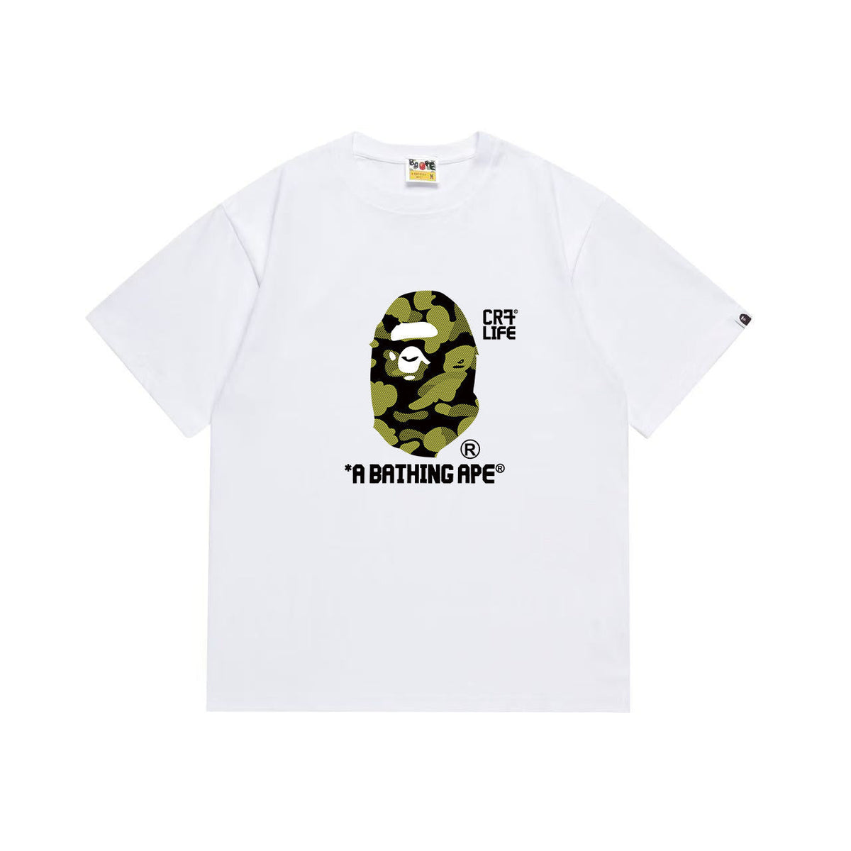 BAPE Green Camo Ape Head Graphic T-Shirt