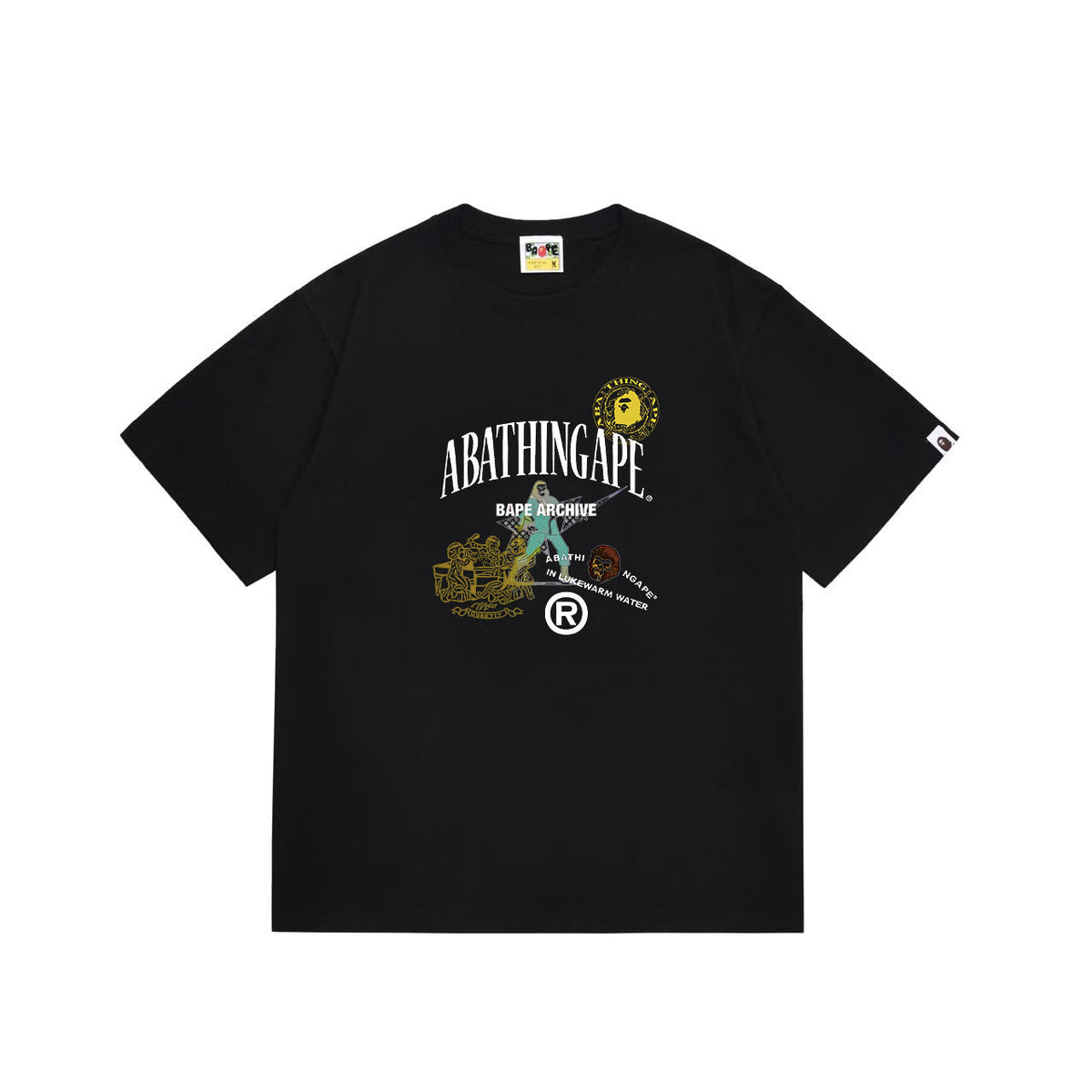 BAPE Archive Lettering & Emblem Collage Graphic T-Shirt