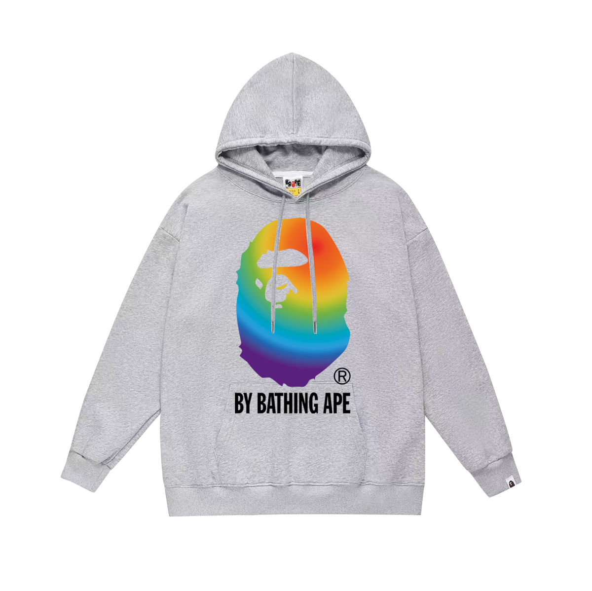 BAPE Rainbow Gradient Ape Head Pullover Hoodie