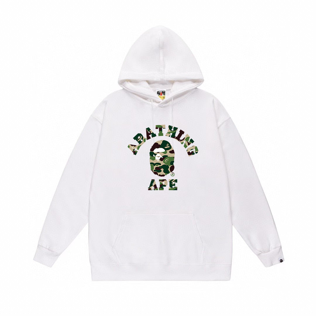 BAPE Camo College Ape Head Logo Pullover Hoodie