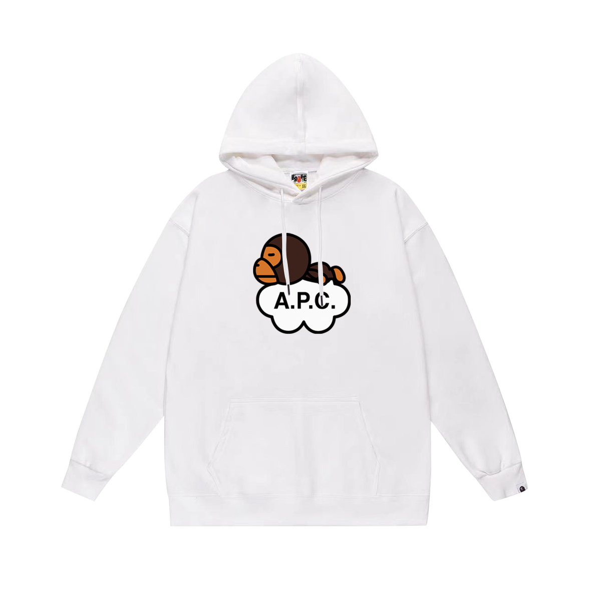 BAPE Baby Milo A.P.C. Cloud Graphic Pullover Hoodie
