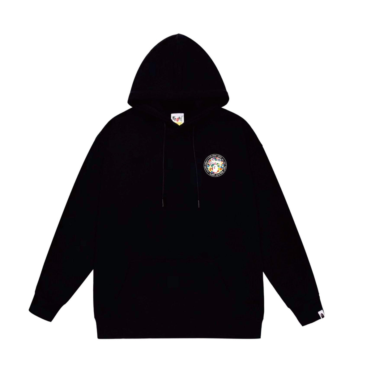 BAPE Multicolor Camo Circle Graphic Pullover Hoodie