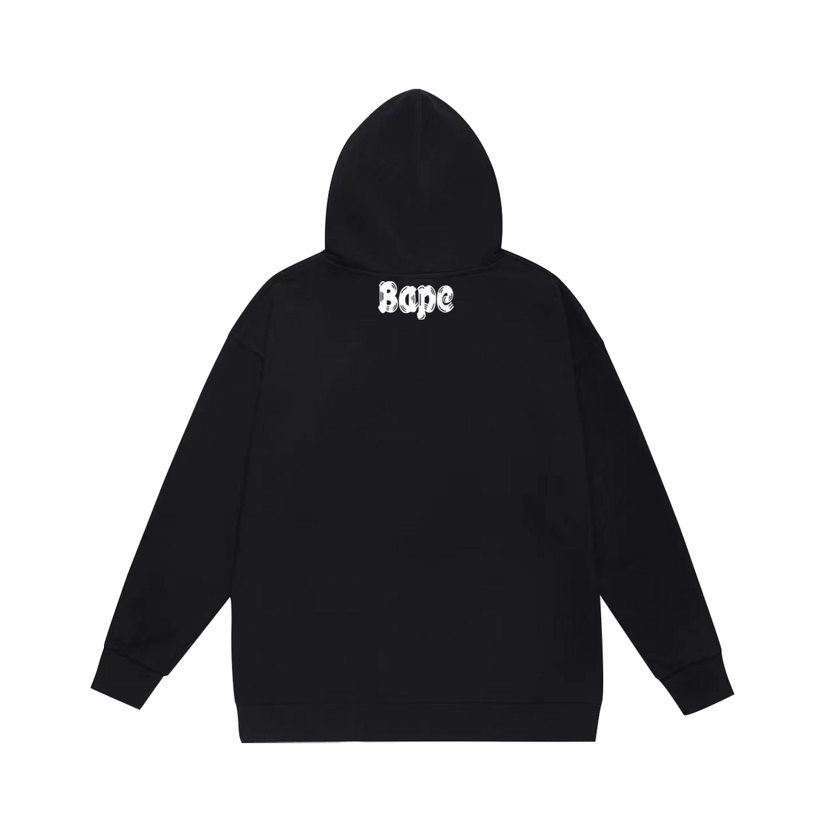 BAPE Red Ape Head Sketch-Style Logo Pullover Hoodie