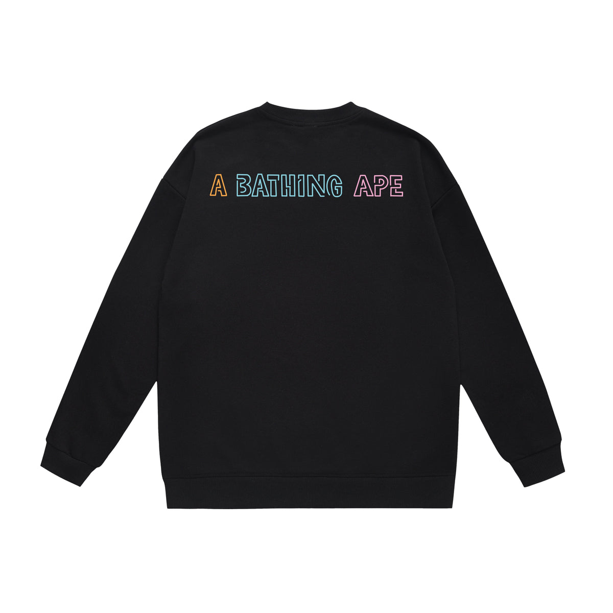 BAPE Multicolor Skull Graphic Crew-Neck Sweatshirt