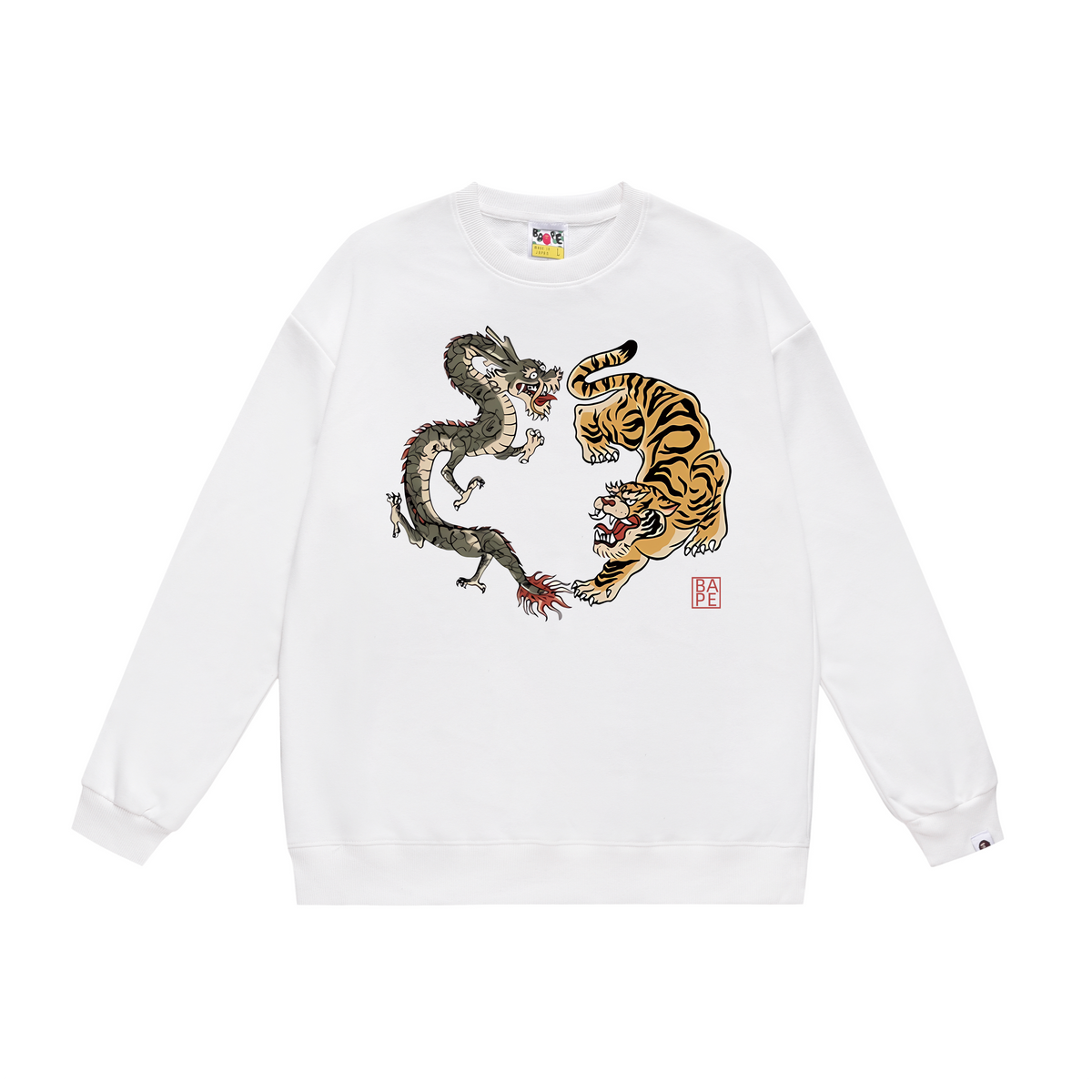 BAPE Dragon & Tiger Graphic Crew-Neck Sweatshirt