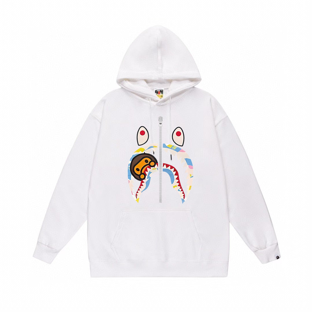 BAPE Baby Milo Pastel Shark Face Pullover Hoodie