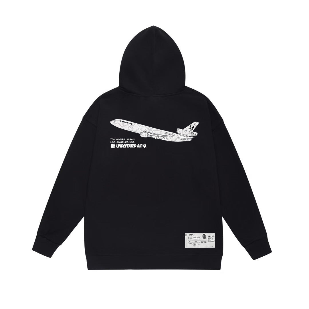 BAPE Undefeated Airlines UND 005 Graphic Pullover Hoodie