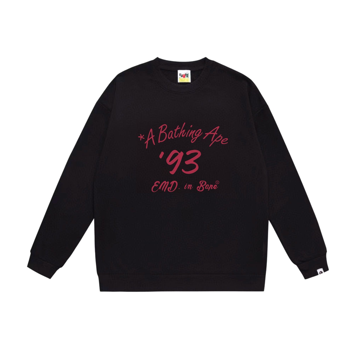 BAPE '93 Script & Bowling Graphic Crew-Neck Sweatshirt