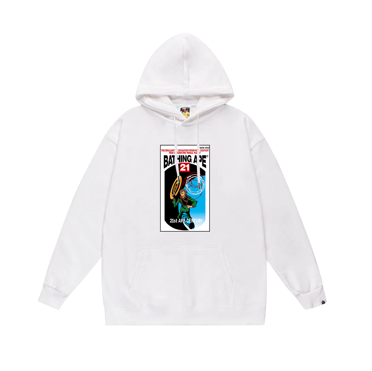 BAPE 21st Ape Century Comic Graphic Pullover Hoodie