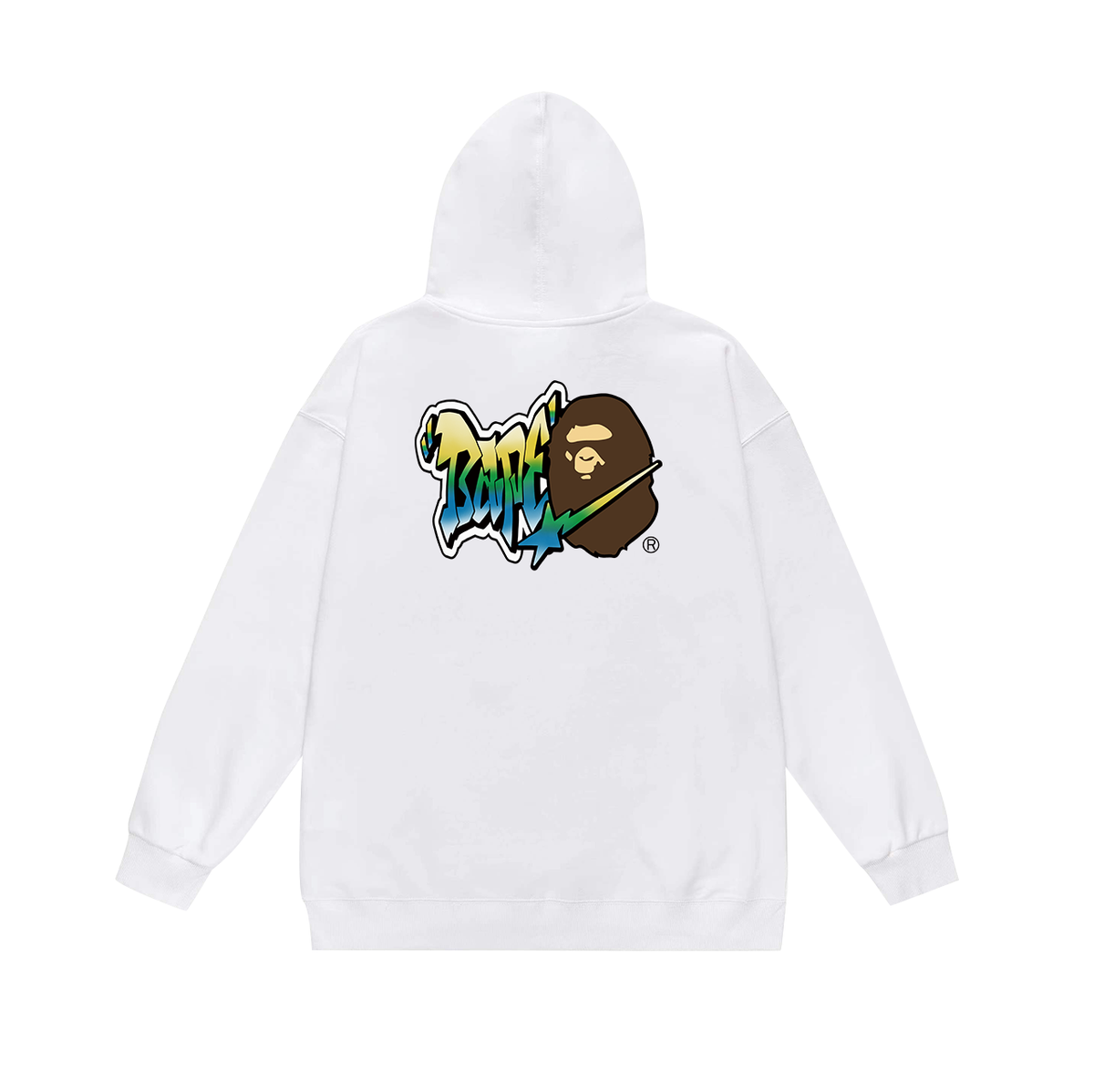 BAPE Graffiti Lettering & Shooting Star Pullover Hoodie