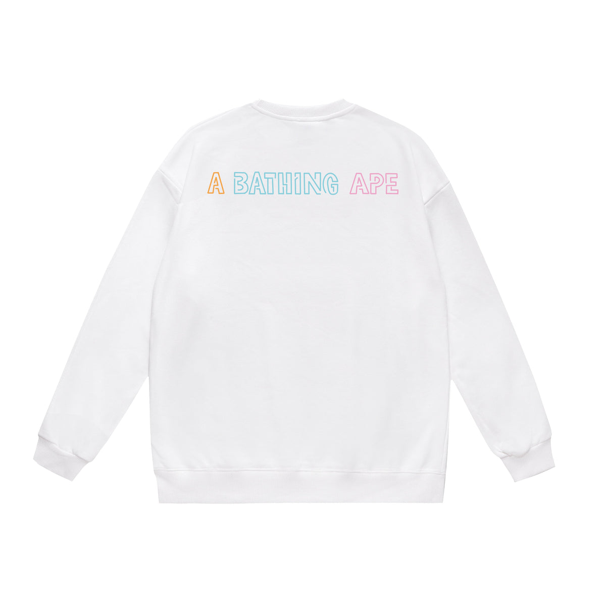 BAPE Multicolor Skull Graphic Crew-Neck Sweatshirt